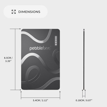 Pebblebee Card 5, Bluetooth Wallet Tracker | Alt to Air Tag, 18-Mo Battery